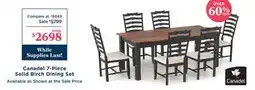 La Z Boy Canadel 7-Piece Solid Birch Dining Set offer