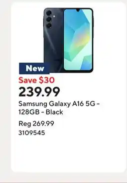 Staples Samsung Galaxy A16 5G - 128GB - Black offer