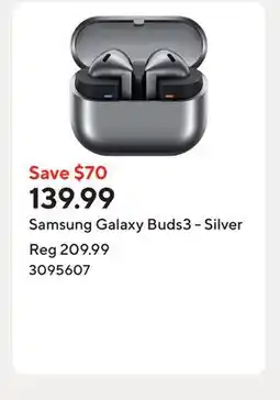 Staples Samsung Galaxy Buds3 - Silver offer