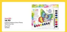 Staples Crayola Creations Colour Theory Watercolour Set offer