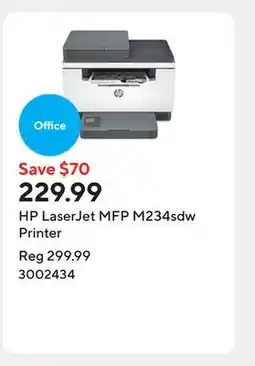 Staples HP LaserJet MFP M234sdw Printer offer