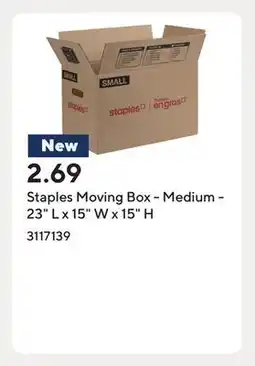 Staples Staples Moving Box - Medium - 23 L x 15 W x 15 H offer