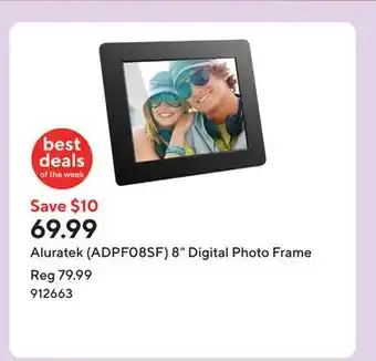 Staples Aluratek (ADPF08SF) 8 Digital Photo Frame offer