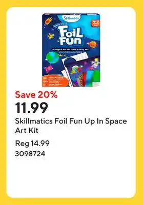 Staples Skillmatics Foil Fun Up In Space Art Kit offer