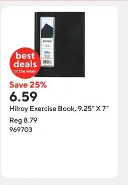 Staples Hilroy Exercise Book, 9.25 X 7 offer