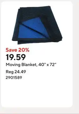 Staples Moving Blanket, 40 x 72 offer