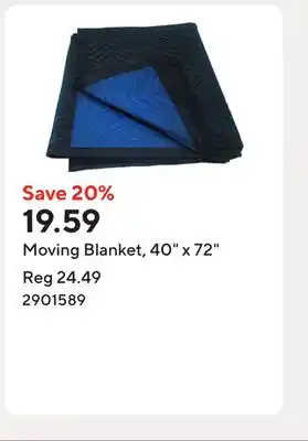 Staples Moving Blanket, 40 x 72 offer