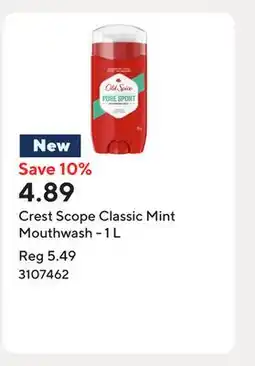 Staples Crest Scope Classic Mint Mouthwash - 1 L offer