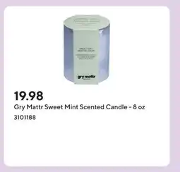 Staples Gry Mattr Sweet Mint Scented Candle - 8 oz offer