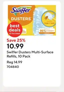 Staples Swiffer Dusters Multi-Surface Refills, 10 Pack offer