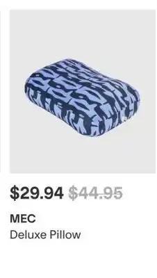 MEC MEC Deluxe Pillow offer