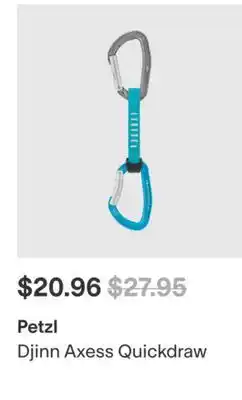 MEC Petzl Djin Axess Quickdraw offer