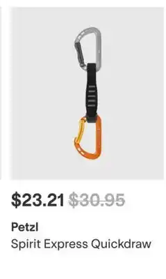 MEC Petzl Spirit Expresss Quickdraw offer