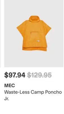 MEC MEC Waste-Less Camp Poncho Jr offer