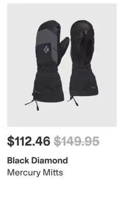 MEC Black Diamond Mercury Mitts offer
