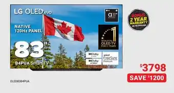Visions Electronics LG 83 B4PUA Smart TV offer