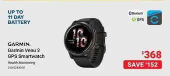 Visions Electronics Garmin Venu 2 GPS Smartwatch offer