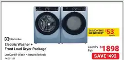 Visions Electronics Electric Washer + Front Load Dryer Package offer