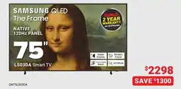 Visions Electronics SAMSUNG 75 LS03DA Smart TV offer