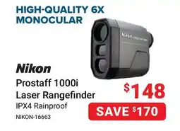 Visions Electronics Prostaff 1000i Laser Rangefinder offer