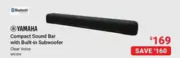 Visions Electronics Clear Voice SRC20A Compact Sound Bar with Built-in Subwoofer offer