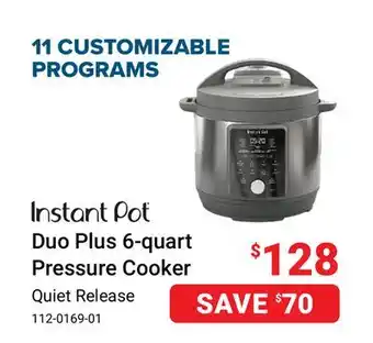 Visions Electronics Duo Plus 6-quart Pressure Cooker offer