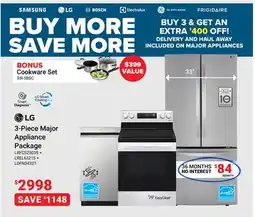 Visions Electronics LG 3-Piece Major Appliance Package offer