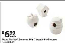 Michaels Make Market Summer DIY Ceramic Birdhouses offer