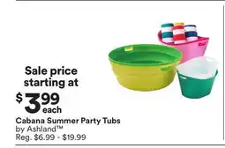 Michaels Cabana Summer Party Tubs by Ashland offer