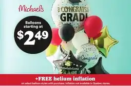 Michaels BALLOONS offer