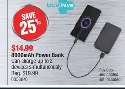 PartSource blue hive 8000mAh Power Bank Can offer