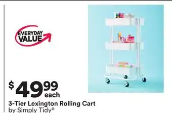 Michaels 3-Tier Lexington Rolling Cart by offer