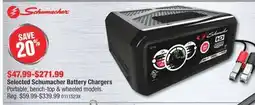 PartSource Selected Schumacher Battery Chargers offer