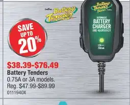 PartSource Battery Tenders offer