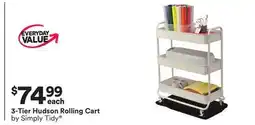 Michaels 3-Tier Hudson Rolling Cart offer