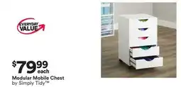Michaels Modular Mobile Chest by Simply Tidy offer