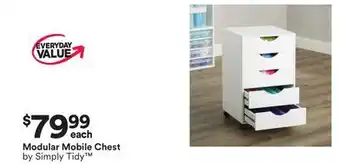 Michaels Modular Mobile Chest by Simply Tidy offer