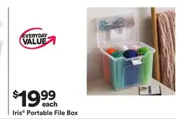 Michaels Iris portable File Box offer
