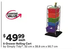 Michaels 5-Drawer Rolling Cart offer