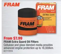 PartSource FRAM Extra Guard Oil Filters offer