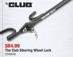 PartSource CLUB The Club Steering Wheel Lock offer