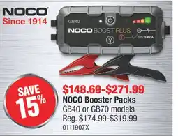 PartSource NOCO Booster Packs offer