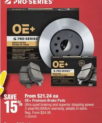 PartSource OE+ Premium Brake Pads offer