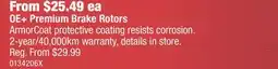 PartSource OE+ Premium Brake Rotors offer