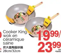 T&T Supermarket COOKER KING WOK EN CERAMIQUE SAINE offer