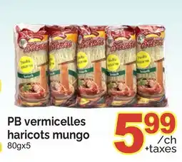 T&T Supermarket PB VERMICELLES HARICOTS MUNGO, 80GX5 offer
