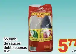 T&T Supermarket SS EMB. DE SAUCES DOBLE BUENAS, 1Lx2 offer