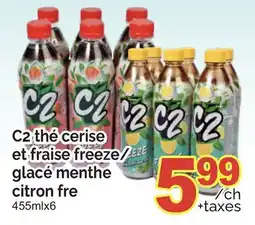 T&T Supermarket C2 THÉ CERISE ET FRAISE FREEZE / GLACÉ MENTHE CITRON FRE, 455ML X 6 offer