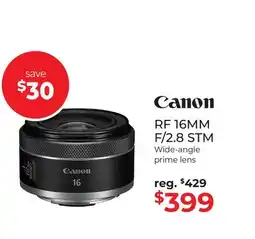 Gosselin Photo CANON RF 16MM F/2.8 STM offer