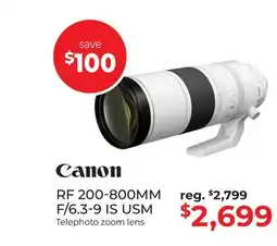 Gosselin Photo RF 200-800MM F/6.3-9 IS USM offer
